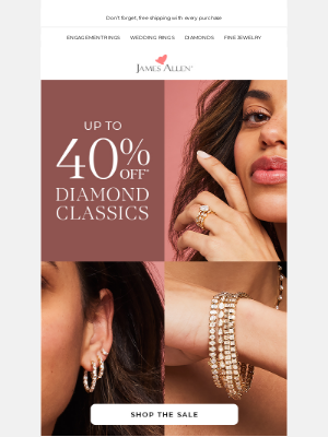 James Allen Rings - Don’t Miss It: Up To 40% Off
