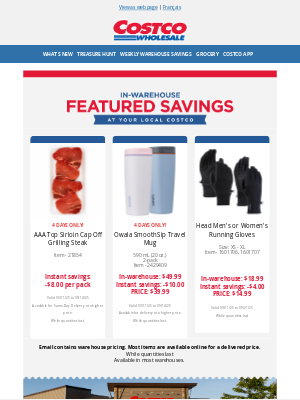 Costco Canada - Featured Savings in the Warehouse!