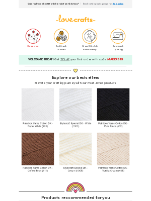 LoveCrafts Collective Ltd - Hi Ashley, your unmissable product picks await! 💌