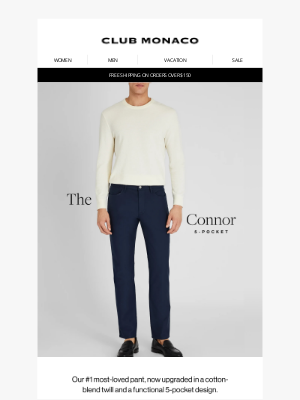 Club Monaco - NEW IN: The Connor 5-Pocket Pant