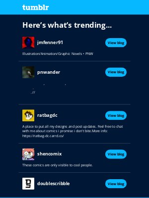 Tumblr - Give these 5 a follow!