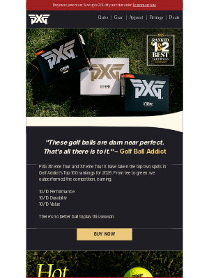 PXG - Ranked #1 & #2 Golf Balls of 2025!