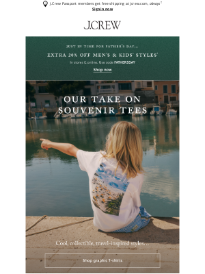 J.Crew Factory - New souvenir tees to take everywhere