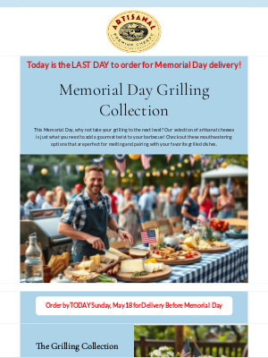 Artisanal Cheese - LAST DAY TO ORDER: Bring the Wow Factor: Memorial Day BBQ + Artisanal Cheese