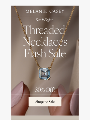 Melanie Casey - 🚨 30% Off Threaded Necklaces!