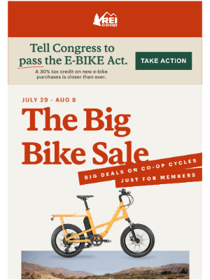 REI - The Big Bike Sale Starts Today!