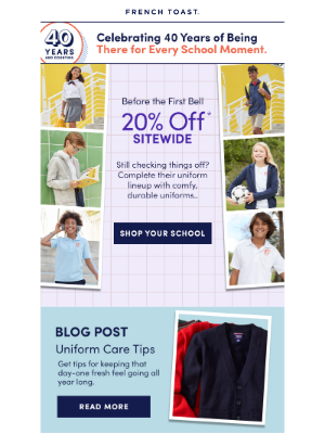 Frenchtoast School Uniforms - Did something slip the list?