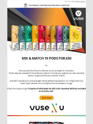 VIP - 10 ePod pods for £50