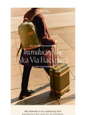 Paravel - Discover the Alta Via Backpack