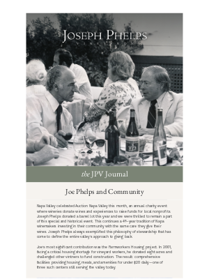 Joseph Phelps Vineyards - Preserving Napa: Joe Phelps' Vision Continues