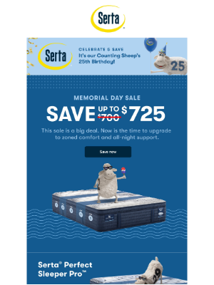 Serta - Step up your sleep & save