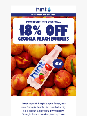 Hint Water - Fresh and peachy…🍑