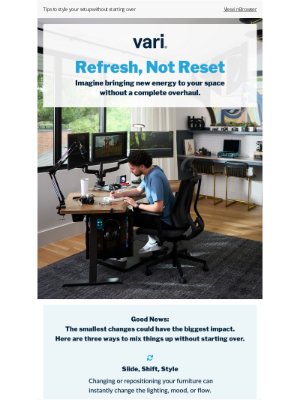 VARIDESK - Switch it Up. No Redo Required.