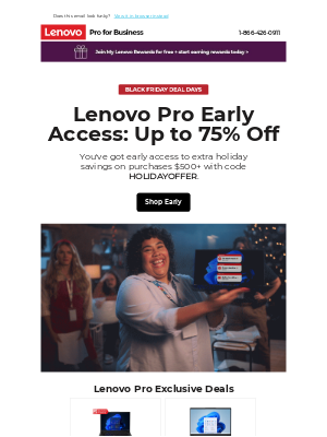 Lenovo - You've got early access!