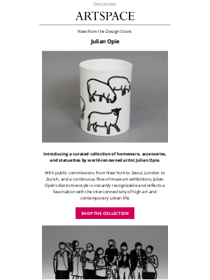 Artspace - New homeware and accessories by Julian Opie