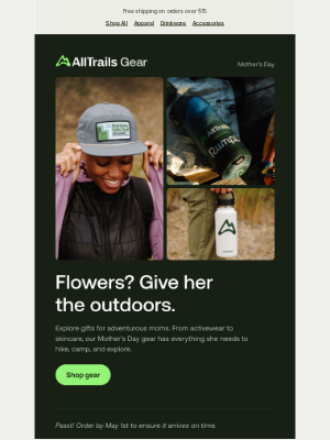 AllTrails - Gifts to keep mom exploring