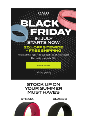 QALO - Black Friday in July is ON