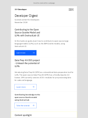 IBM - Developer Digest