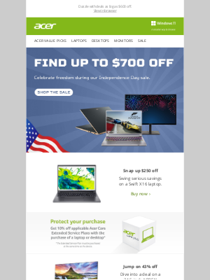 Acer - Here come the sunny summer sales—find up to 43% off