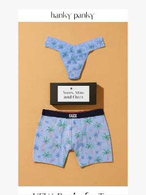 Hanky Panky - NEW DROP: Couples' Thong & Boxer Packs!