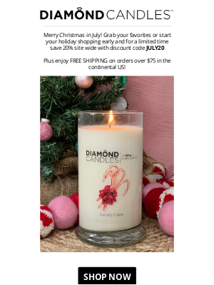 Diamond Candles - Merry Christmas in July! 🎄