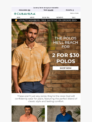 Original Penguin - Dad-Approved Polos: 2 for $30