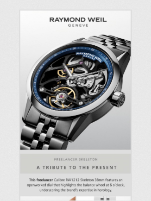RAYMOND WEIL Genève - Precision on Display: The freelancer RW1212 Skeleton