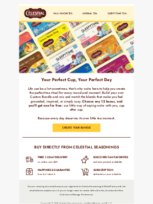Celestial Seasonings - Find your perfect tea moment and get one on us 🌿