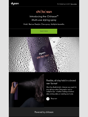 Dyson - Introducing the Chitosan Multi-use styling spray