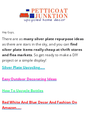 Petticoat Junktion - 🏺🏺🏺🏺silver plate decorating ideas...