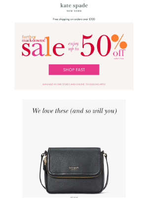 Kate Spade (UK) - Our favourite sale styles are selling out!