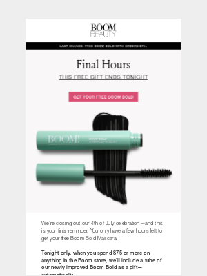BOOM by Cindy Joseph - Final Hours: Free Boom Bold Ends at Midnight!