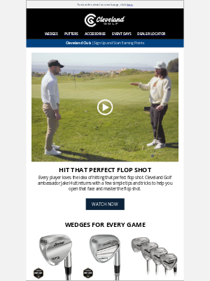 Hit that Perfect Flop Shot | Cleveland Golf Tips