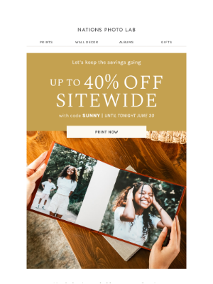 Nations Photo Lab - Last Call: Up to 40% off SITEWIDE ⏰