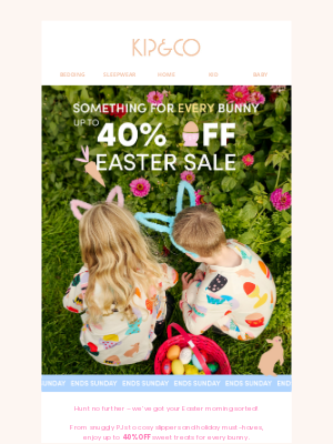 Kip and co (Australia) - For every bunny 🐰 Up to 40% off Easter SALE is on!