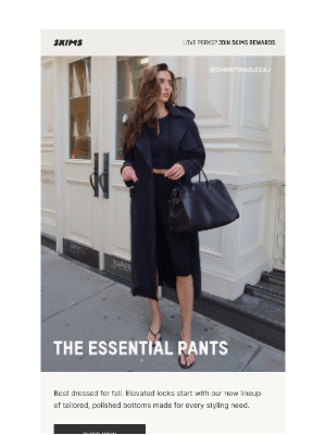 SKIMS - Get the Look: The Essential Pants