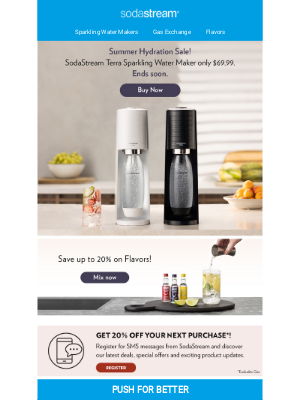 SodaStream - Save up to 20% on Flavors 🍹