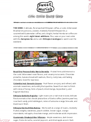 Sweet Maria’s Coffee - Spring Savings With the AeroPress Go!