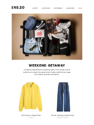 END. - Curated travel essentials | Shop the Weekend Getaway edit