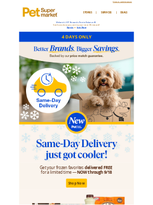 Pet Supermarket - FREE 📦 Same-Day Delivery on Frozen Foods