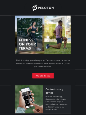 Peloton - Work out anywhere, anytime.