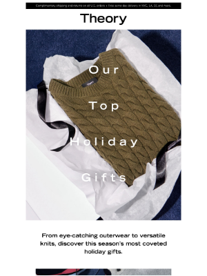 Theory - Discover Our Top Holiday Gifts 