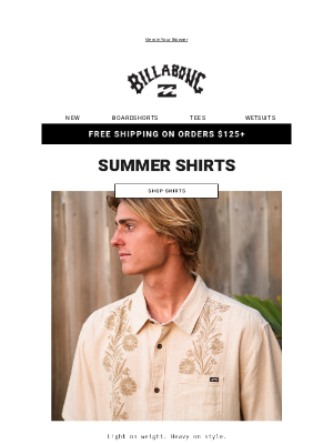 Billabong - Summer Shirts