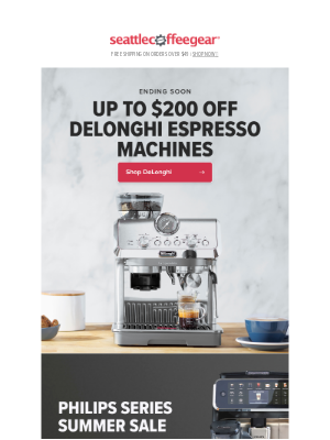 Seattle Coffee Gear - Shop DeLonghi before these deals disappear!