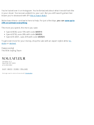 MM.LaFleur - BUY MORE, SAVE MORE