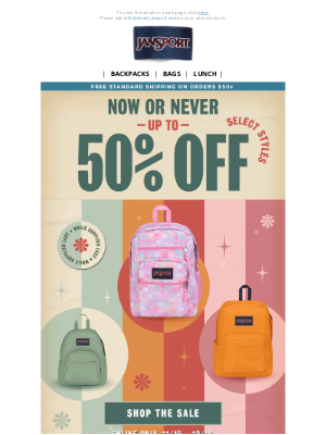 JanSport - Don't sleep on this sale