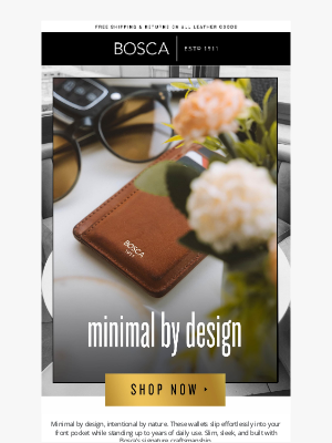 Bosca Accessories - Minimal by Design