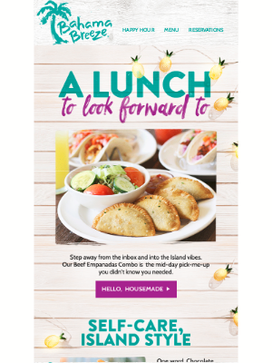 Bahama Breeze - Never Underestimate Lunch