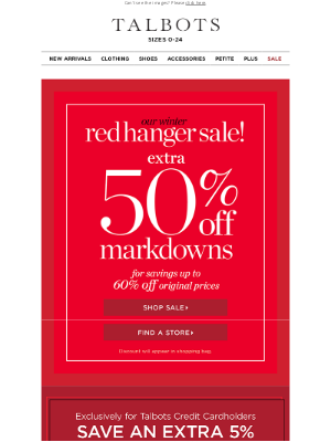 Talbots - SAVE up to 60% off original prices on MARKDOWNS!