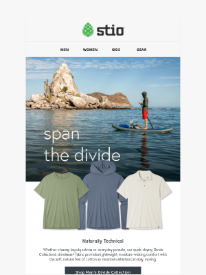 Stio - Cotton Comfort, Mountain Performance